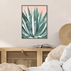 18" X 24" Laughter Succulent By Alana Clumeck Framed Canvas Wall Art Gray - Amanti Art -Northlight Store GUEST 970d7b4c 5167 40ff ae92 218274e0ce00