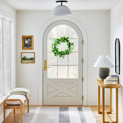 Scalloped Semi-Flush Mount Ceiling Light - Threshold™ Designed With Studio McGee 1 Scalloped Semi-Flush Mount Ceiling Light - Threshold™ Designed With Studio McGee