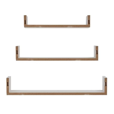 3pc Aalto U-Shaped Floating Wall Shelf Set - Danya B. 14 3pc Aalto U-Shaped Floating Wall Shelf Set - Danya B. - Image 14