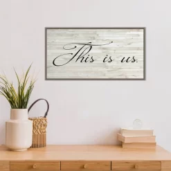 26" X 14" Family Inspiration I By Alicia Ludwig Framed Canvas Wall Art Gray Wash - Amanti Art -Northlight Store GUEST 98bf4190 a60f 4cb2 b802 608ff9e8d2fe