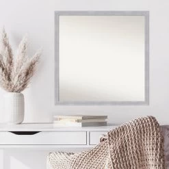 28" X 28" Non-Beveled Grace Brushed Nickel Narrow Wall Mirror - Amanti Art -Northlight Store GUEST 9a124de4 0941 4383 9f72 37c9c39585b8