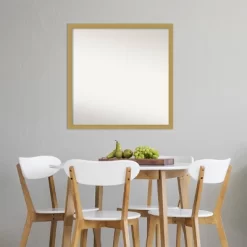 28" X 28" Non-Beveled Grace Brushed Gold Narrow Wall Mirror - Amanti Art -Northlight Store GUEST 9a7e2bd5 7600 48de 9b59 ba506eff3f40