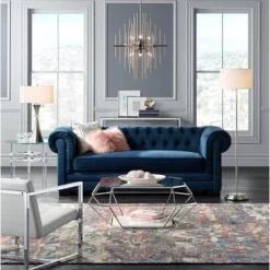 Possini Euro Design Simplicity Modern Floor Lamp 59" Tall Brushed Nickel Silver Off White Tapered Drum Shade For Living Room Bedroom Office House Home -Northlight Store GUEST 9ab9240d 6c59 444e a47e 0e1517153c68