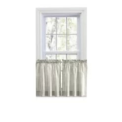 Ellis Curtain Plaza Classic Ticking Stripe Printed On Natural Ground 1.5" Rod Pocket Tailored Tiers Sage 7 Ellis Curtain Plaza Classic Ticking Stripe Printed On Natural Ground 1.5" Rod Pocket Tailored Tiers Sage -Northlight Store GUEST 9ae1c7e4 902c 4981 8880 d9b7cf9e5bf8