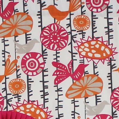 RLF Home Merangerie Window Treatment Ruffled Cornice Premium Quality Valance 3" Rod Pocket 50" X 17" Sherbert Red 2 RLF Home Merangerie Window Treatment Ruffled Cornice Premium Quality Valance 3" Rod Pocket 50" X 17" Sherbert Red - Image 2