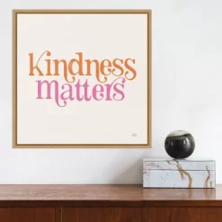 16" X 16" Kindness Matters By Laura Marshall Framed Canvas Wall Art Light Brown - Amanti Art -Northlight Store GUEST 9d7f6fcd 196e 41d8 ad57 42cc93f1eea2