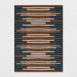 Striped Area Rug Turquoise/Yellow - Threshold™ -Northlight Store GUEST 9da81119 9ad2 4560 b0e1 0000b20b1a56