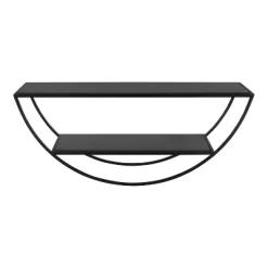 26" X 11" Tancill Half Circle Wall Shelf - Kate & Laurel All Things Decor