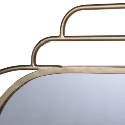 Gemma Mid-Century Modern Metal Wall Mirror Gold - StyleCraft -Northlight Store GUEST a0983880 aed6 40d8 8f4f 7e81e3508741