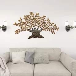 Traditional Metal Tree Indoor Outdoor Wall Decor With Leaves Brown - Olivia & May 27 Traditional Metal Tree Indoor Outdoor Wall Decor With Leaves Brown - Olivia & May -Northlight Store GUEST a1f61a86 6700 421a 8ce9 26870ad235ed