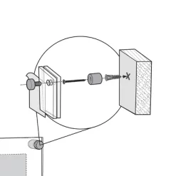 Azar Displays Floating Acrylic Wall Frame With Silver Stand Off Caps: 8.5" X 14" Graphic Size, Overall Frame Size: 12.5" X 18" -Northlight Store GUEST a218d281 86f9 4577 9b3f 2281d94f1055