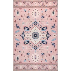 NuLOOM Roxanna Machine Washable Boho Floral Area Rug -Northlight Store GUEST a22850ce dfa9 40e1 843e d83b3463fd94