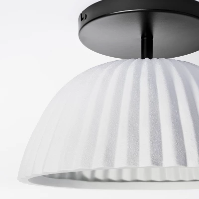 Scalloped Semi-Flush Mount Ceiling Light - Threshold™ Designed With Studio McGee 3 Scalloped Semi-Flush Mount Ceiling Light - Threshold™ Designed With Studio McGee - Image 3