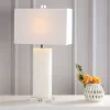 27" Tiggie Alabaster Table Lamp (Includes LED Light Bulb) White - JONATHAN Y