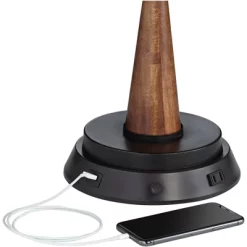 360 Lighting Helene Country Cottage Table Lamp 26" High Cream White Ceramic With Dimmable USB Workstation Base Tan Drum Linen For Living Room Desk -Northlight Store GUEST a3ecd351 2035 4094 a9bc 1b43876d0a1e