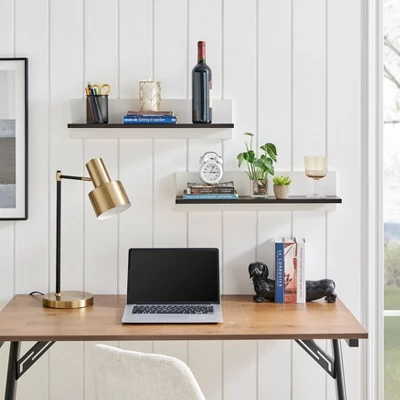 23.62" Set Of 2 Repose Display Photo Ledge Shelves - Danya B. 2 23.62" Set Of 2 Repose Display Photo Ledge Shelves - Danya B. - Image 2