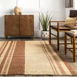 NuLOOM Rubi Braided Stripes Jute Area Rug -Northlight Store GUEST a747c6cb 7c1d 4946 960b 15c16445cc29