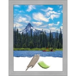 Amanti Art Vista Brushed Nickel Narrow Picture Frame -Northlight Store GUEST a792f28f dcee 455e 9694 c635211d1f0b
