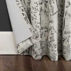 Aubry Shimmering Floral Blackout Back Tab Curtain Panel - Scott Living -Northlight Store GUEST a7bfda0f 8642 4f83 8707 1a47443eef45