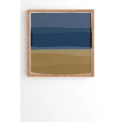 Orara Studio Modern Bamboo Framed Wall Art Blue/Brown - Deny Designs -Northlight Store GUEST a9a05e58 948d 416f 9c9d ca95078ff46c