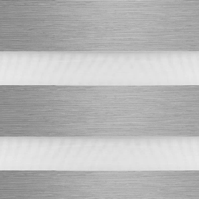 1pc Blackout Cordless Roller Zebra Shade Gray - Lumi Home Furnishings 5 1pc Blackout Cordless Roller Zebra Shade Gray - Lumi Home Furnishings - Image 5