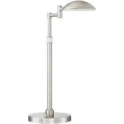 Possini Euro Design Eliptik Modern Desk Table Lamp 24 1/2" High Satin Nickel LED Swing Arm Adjustable Height For Bedroom Living Room Nightstand Office 13 Possini Euro Design Eliptik Modern Desk Table Lamp 24 1/2" High Satin Nickel LED Swing Arm Adjustable Height For Bedroom Living Room Nightstand Office -Northlight Store GUEST aa0f4a29 bec0 4111 8c72 01b67ee54c62