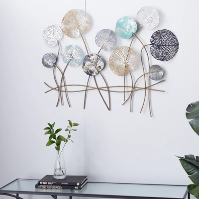 Modern Metal Floral Wall Decor - Olivia & May 17 Modern Metal Floral Wall Decor - Olivia & May - Image 17