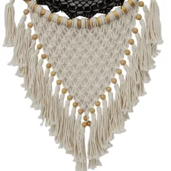 42" X 16" Cotton Macrame Handmade Intricately Woven Dreamcatcher Wall Decor With Beaded Fringe Tassels Black - Olivia & May 8 42" X 16" Cotton Macrame Handmade Intricately Woven Dreamcatcher Wall Decor With Beaded Fringe Tassels Black - Olivia & May -Northlight Store GUEST aab1cdc0 de73 4573 b6ac 4cf26c6f56ed