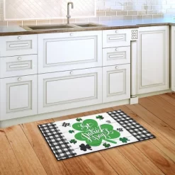 Checkered St. Pat's Shamrocks Doormat Indoor Outdoor 30" X 18" Briarwood Lane 5 Checkered St. Pat's Shamrocks Doormat Indoor Outdoor 30" X 18" Briarwood Lane -Northlight Store GUEST abc01ff4 2f53 4815 aab2 f7125eecd057