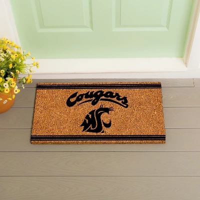 Evergreen Washington State University Logo Turf Mat, Brown- 28 X 16 Inches Indoor Outdoor Doormat 4 Evergreen Washington State University Logo Turf Mat, Brown- 28 X 16 Inches Indoor Outdoor Doormat - Image 4