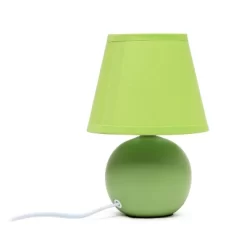 8.66" 2pk Petite Ceramic Orb Base Bedside Table Lamps With Matching Tapered Drum Shade Green - Creekwood Home 11 8.66" 2pk Petite Ceramic Orb Base Bedside Table Lamps With Matching Tapered Drum Shade Green - Creekwood Home -Northlight Store GUEST ae5699a3 1f65 4dc7 9634 8820d18c9379