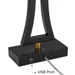 360 Lighting Roxie Modern Table Lamps 31" Tall Set Of 2 Black Metal With USB Charging Port White Rectangular Shade For Bedroom Living Room Bedside 11 360 Lighting Roxie Modern Table Lamps 31" Tall Set Of 2 Black Metal With USB Charging Port White Rectangular Shade For Bedroom Living Room Bedside -Northlight Store GUEST af3c2978 c8fe 467e b129 b66db3fb7c56