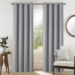 RT Designers Collection Gatsby Rubber Blackout Grommet Panel Grey -Northlight Store GUEST afa7418a 5a08 4d77 99bb a6179bd9d241