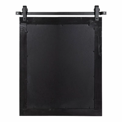 22" X 30" Cates Rectangle Wall Mirror Black - Kate & Laurel All Things Decor 3 22" X 30" Cates Rectangle Wall Mirror Black - Kate & Laurel All Things Decor - Image 3