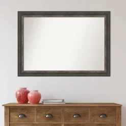 41" X 29" Non-Beveled Alta Rustic Char Wall Mirror - Amanti Art -Northlight Store GUEST b2210070 2ef4 4ad3 a5b7 297be7981e55