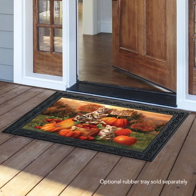 Briarwood Lane Fall Kittens Pumpkins Doormat Apple Basket Autumn Indoor / Outdoor 30" X 18" 2 Briarwood Lane Fall Kittens Pumpkins Doormat Apple Basket Autumn Indoor / Outdoor 30" X 18" - Image 2
