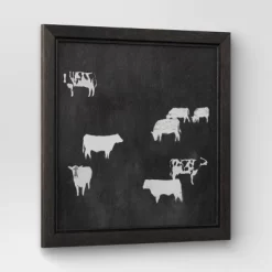 (Set Of 2) 12" X 12" Cow Collection II Framed Wall Canvases - Threshold™ -Northlight Store GUEST b344498b 2140 4a52 b3be 29b42cd41f2d