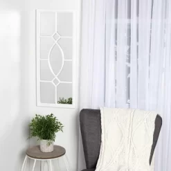 13" X 30" Cassat Framed Wall Accent Mirror White - Kate And Laurel -Northlight Store GUEST b41fbae1 b717 449d af76 9087920085a2