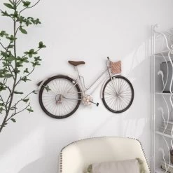 Metal Bike Wall Decor With Seat, Basket And Handles - Olivia & May 31 Metal Bike Wall Decor With Seat, Basket And Handles - Olivia & May -Northlight Store GUEST b4ce8884 0038 4775 9a2e f51f12aef3f5
