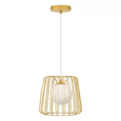 9.87" Lucas Caged Globe Shade Pendant Light - River Of Goods -Northlight Store GUEST b5354a2b 9c0e 43cb b8e5 786952cabf7f