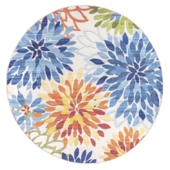 NuLOOM Rosana Floral Machine Washable Indoor/Outdoor Area Rug -Northlight Store GUEST b58577da c030 4b39 8c92 48ee99c800c2