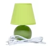 8.66" 2pk Petite Ceramic Orb Base Bedside Table Lamps With Matching Tapered Drum Shade Green - Creekwood Home