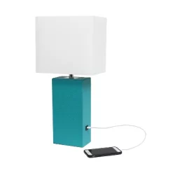 Leather Table Lamp And Fabric Shade Teal - Elegant Designs 9 Leather Table Lamp And Fabric Shade Teal - Elegant Designs -Northlight Store GUEST b746c5a8 0b34 464a 9a27 ae03e2803769