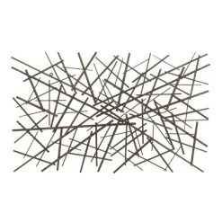 Metal Geometric Overlapping Lines Wall Decor Dark Gray - Olivia & May -Northlight Store GUEST baeb94de 018b 441f 8f42 37412c0b7948
