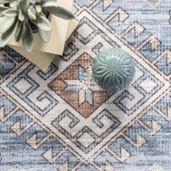NuLOOM Elowyn Machine Washable Medallion Area Rug -Northlight Store GUEST bb2cbd3b a397 4e88 9554 6f3fd9b119a3