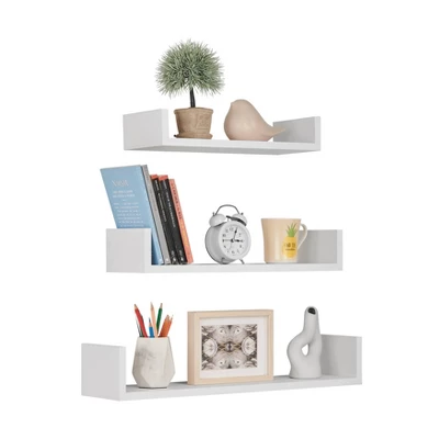 3pc Aalto U-Shaped Floating Wall Shelf Set - Danya B. 11 3pc Aalto U-Shaped Floating Wall Shelf Set - Danya B. - Image 11