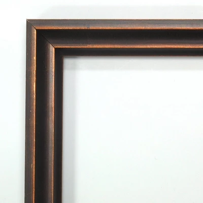20" X 26" Non-Beveled Dark Bronze Scoop Wood Wall Mirror - Amanti Art 2 20" X 26" Non-Beveled Dark Bronze Scoop Wood Wall Mirror - Amanti Art - Image 2