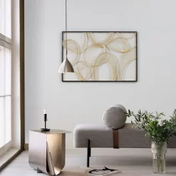 LuxenHome Gold And Black Metal Abstract Rectangular Wall Décor -Northlight Store GUEST bc81e905 390f 4d71 9606 847404b1e8f2