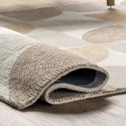 NuLOOM Liv Hand Tufted Wool Geometric Area Rug -Northlight Store GUEST bd2154d3 8ce7 4df7 9ce0 828df67cadf6