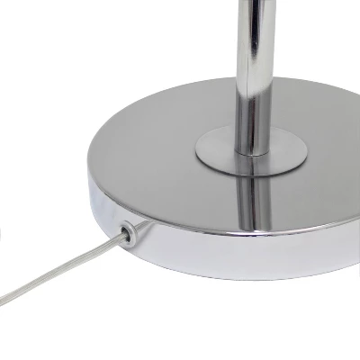 Tilting Arm Table Lamp Silver - Elegant Designs 5 Tilting Arm Table Lamp Silver - Elegant Designs - Image 5